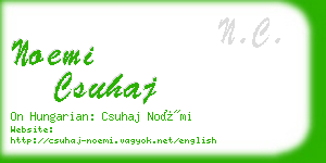 noemi csuhaj business card
